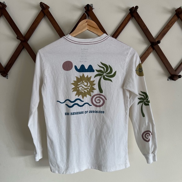 RVCA Boys Long Sleeve Tee Shirt Size Large - Picture 4 of 5